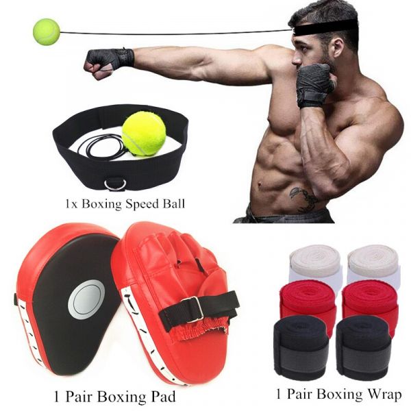 Boxing Reaction Training Ball, with a headband